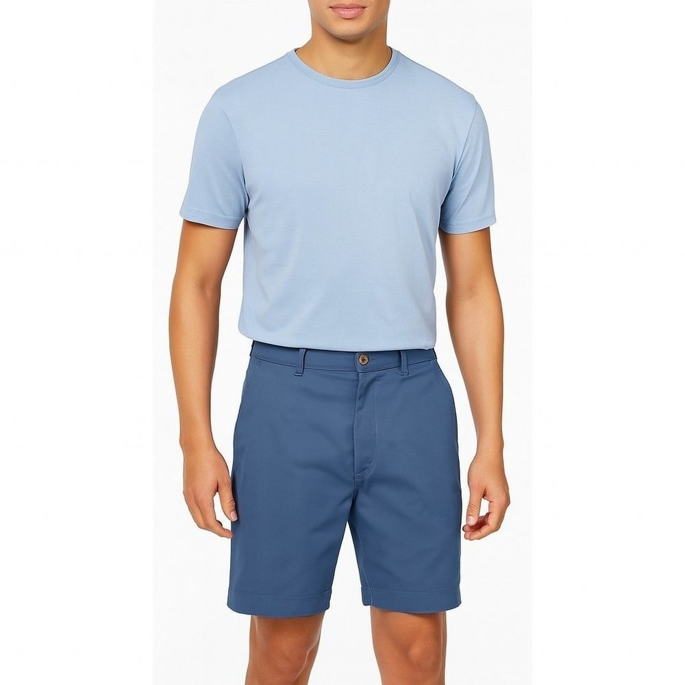 Club Room Men's Regular-Fit 9" 4-Way Stretch Shorts Size 38 Wedgewood Blue